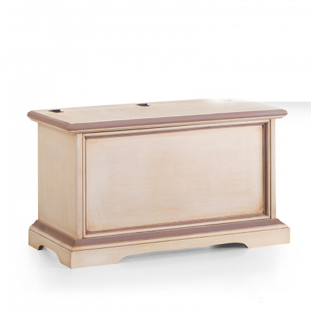 Cassapanca in legno massello con coperchio apribile