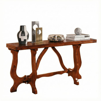 Tavolo consolle apribile 160x40/80, dettaglio gambe lira