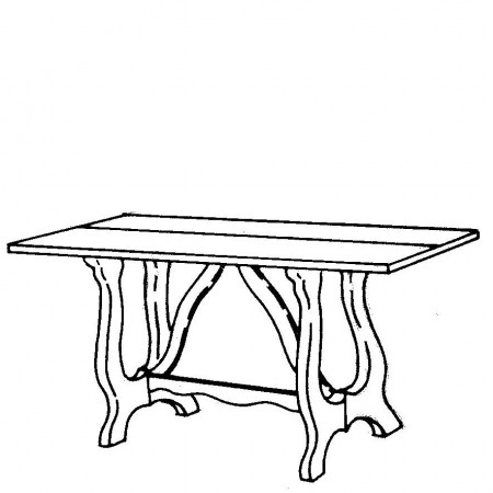 Tavolo consolle apribile 160x40/80, dettaglio gambe a lira