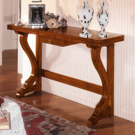 Tavolo consolle apribile 160x40/80, dettaglio gambe a lira