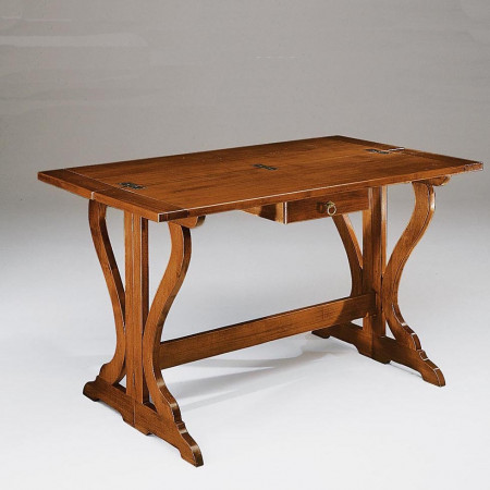 Tavolo consolle apribile 140x40/80, dettaglio legno