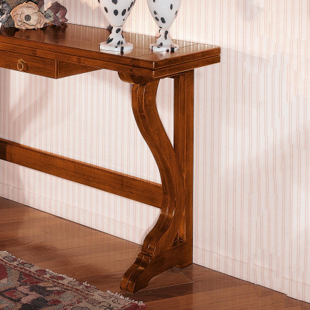 Tavolo consolle apribile 140x40 con gambe anfora