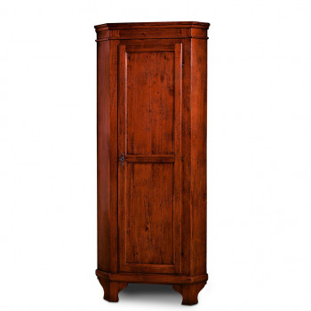 Cantonale in legno 1 anta, dettaglio color mogano