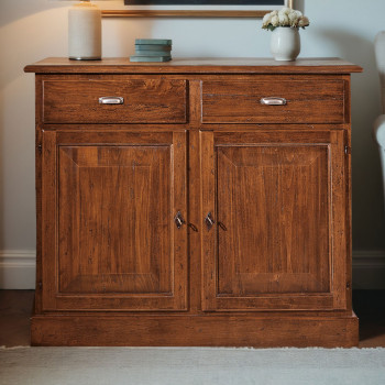 Credenzina 2 ante 2 cassetti dettaglio frontale