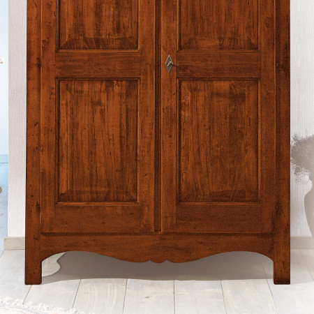 Armadio 2 porte, dettaglio legno pioppo