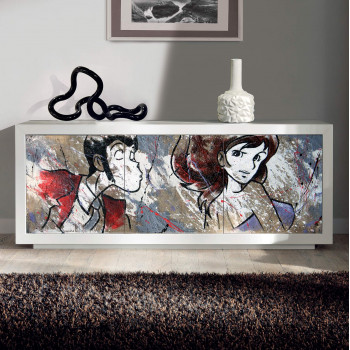 Madia Lupin III con stampa artistica sul fronte