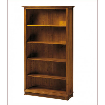 Libreria new classical con 4 ripiani in legno noce