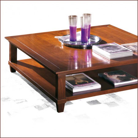 Tavolino New Classical in legno con doppio piano