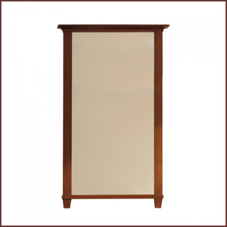 Specchiera alta con gambe e cappello, legno massello