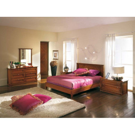 Camera con Armadio New Classical 6 ante, letto, comodini