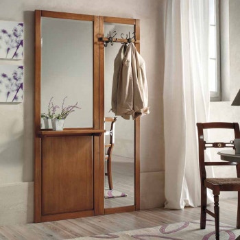 Mobile da ingresso con specchio t25, mensola e appendiabiti