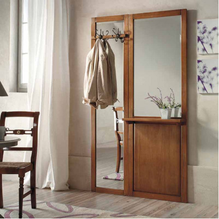 Mobile da ingresso con specchio t25 in legno
