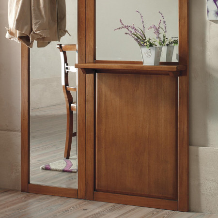 Mobile da ingresso con specchio t25 e mensola legno