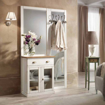 Mobile da ingresso con specchio t31 dettagli porta abiti