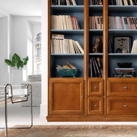 Composizione numero 2 dettaglio colonne libreria