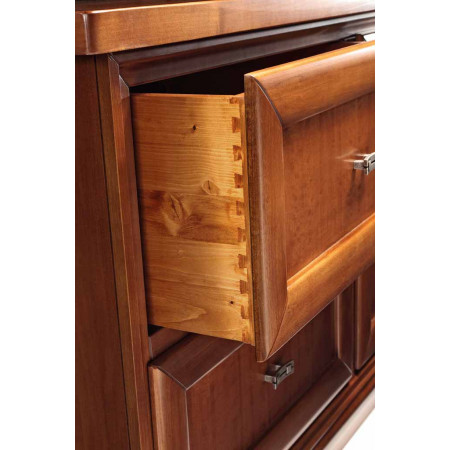 Dettaglio cassetti Composizione numero 5 in legno
