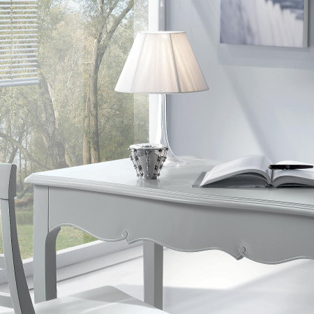 Scrittoio country con 1 cassetto, dettaglio piano legno
