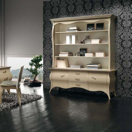 Libreria sagomati base con alzata, fianchi sagomati