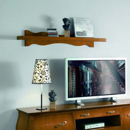 Mensola semplice per televisore in legno massello