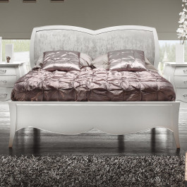 Letto sagomato matrimoniale con testata imbottita