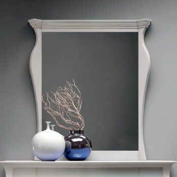 Specchiera con spalle sagomate, dettaglio legno massello