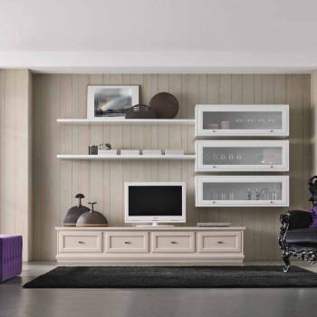 Composizione numero 17, dettaglio vetri e cassetti