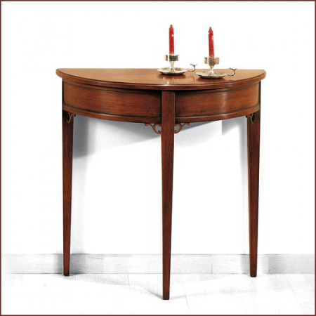 Consolle country con tre gambe in legno massello