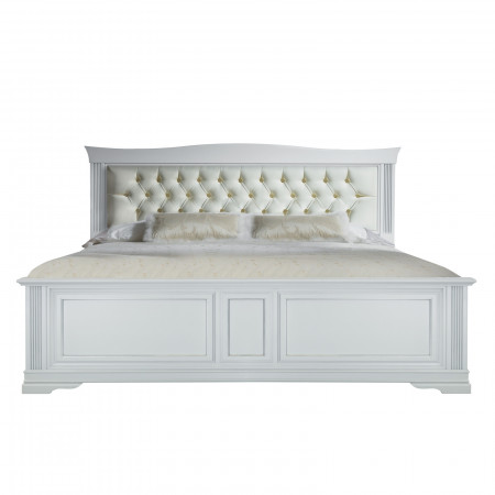 Letto king size testata imbottita capitonné