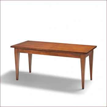 Tavolo con gambe a spillo allungabile in legno di noce