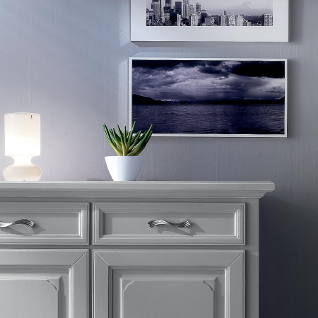 Credenza settecento 2 ante 2 cassetti con bugne dettagli