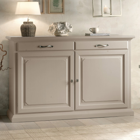 Credenza settecento 2 ante 2 cassetti con cornice sporgente