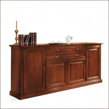 Credenza settecento in legno di noce con dettagli