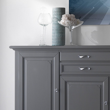 Credenza settecento dettaglio 4 ante e 2 cassetti