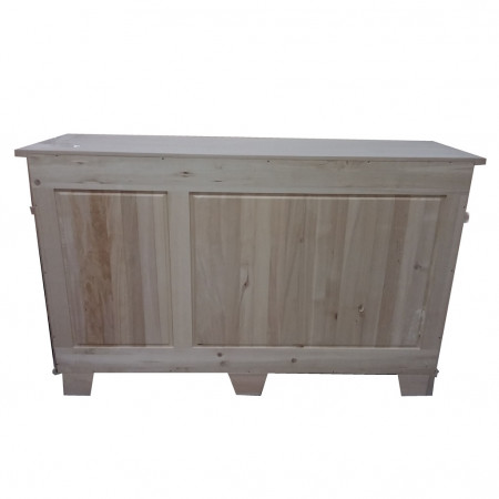 Credenza country tre ante tre cassetti, dettaglio posteriore