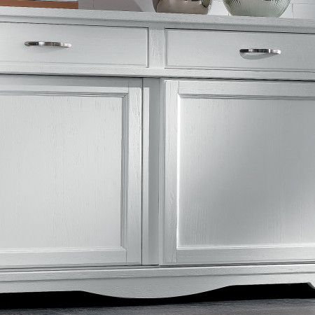 Credenza country 2 ante scorrevoli, dettaglio delle maniglie