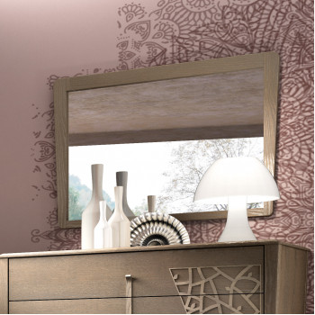 Specchiera Manhattan in legno frassino con vista dettagliata