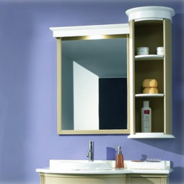 Pensile con specchiera sinistra decor Pensile con specchiera sinistra decor