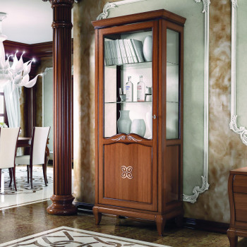 Argentiera una anta sinistra in legno di noce