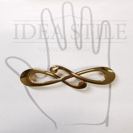 Maniglia Nodo oro lucido, dettaglio design