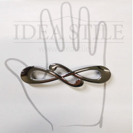 Maniglia Nodo cromo lucido, design stilizzato, interasse 96 mm Maniglia Nodo cromo lucido con disegno stilizzato