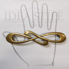 Maniglia Nodo oro antico, dettaglio design Maniglia Nodo oro antico vista dall'alto