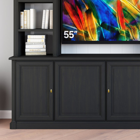 Mobile porta TV su misura in stile classico, dettagli legno