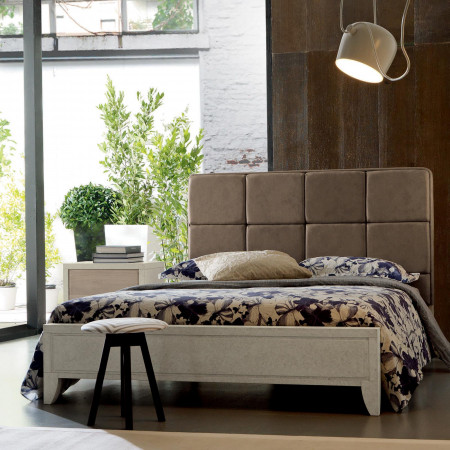 Cantiero New Age letto con testata imbottita ecopelle