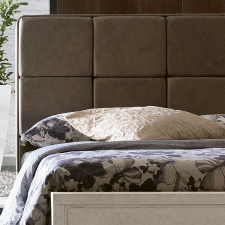 Cantiero New Age letto testata imbottita in ecopelle