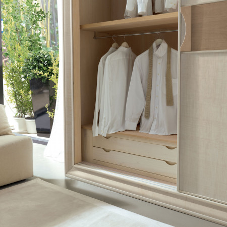 Interno Cantiero New Age armadio 2 ante, dettaglio cassetti