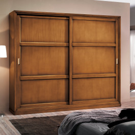 Comò con 4 cassetti contemporaneo in legno noce
