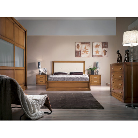 Comodino con 2 cassetti contemporaneo, camera da letto