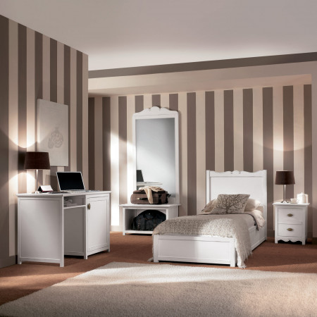 Letto una piazza di linea semplice in ambiente