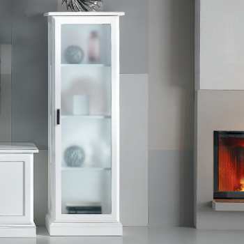 Vetrina una anta destra sinistra legno tiglio