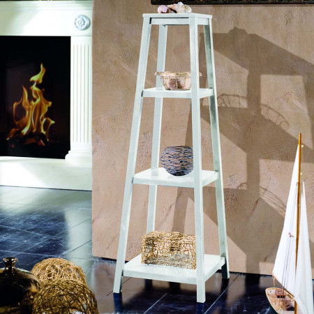 Consolle piramidale legno con ripiani per esposizione